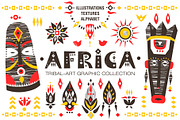 Africa - Tribal-art collection, a Decorative Illustration by Struvictory.art (Thumbnail 1 of 11)