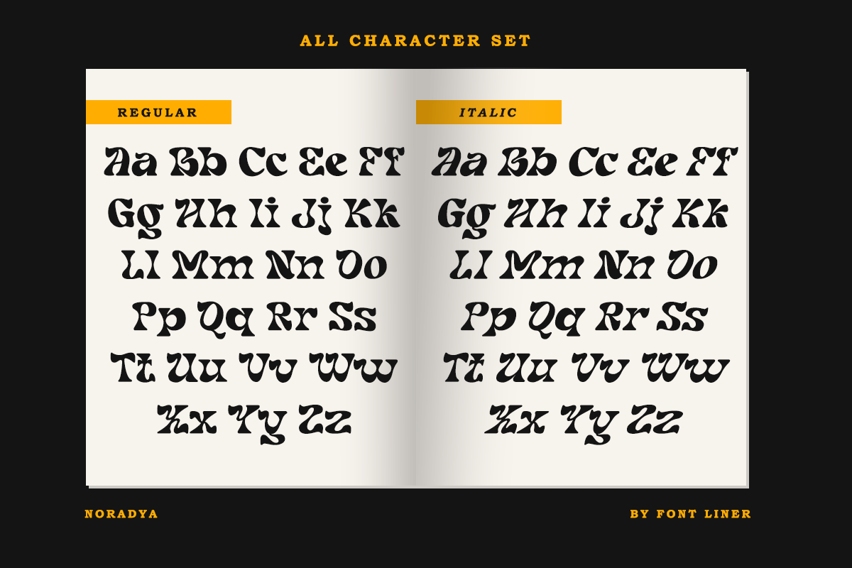 Noradya - Stylish Serif Font, a Serif Font by Font Liner (Photo 11 of 12)