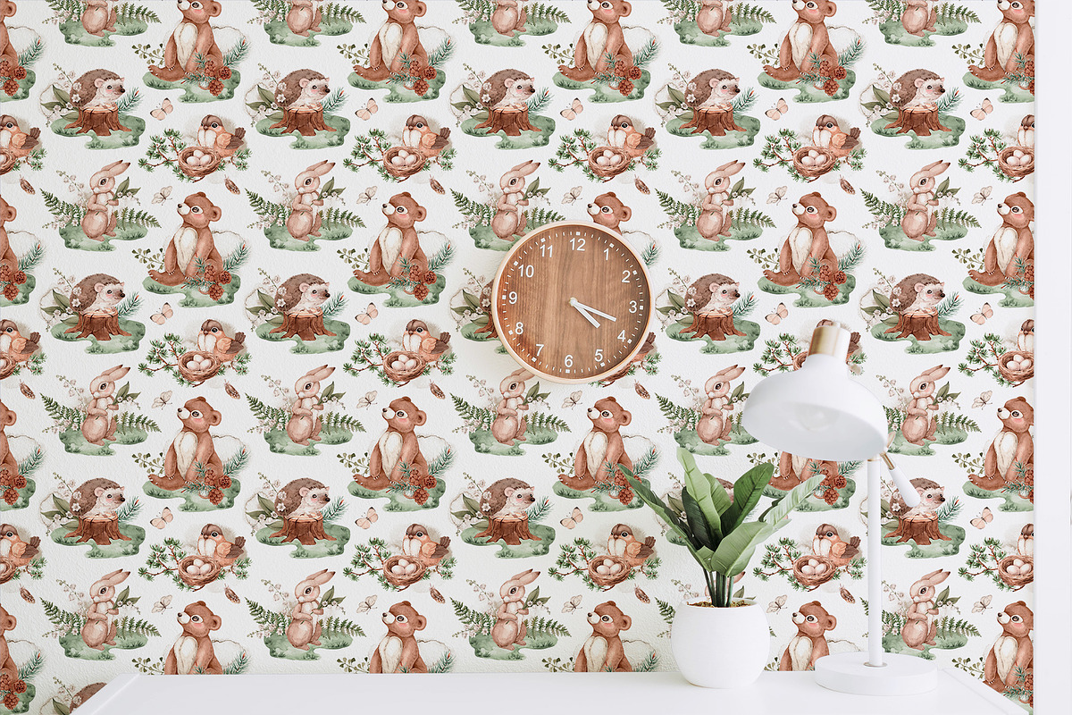 Watercolor Forest Animals set, an Animal Illustration by Alamella (Photo 11 of 12)