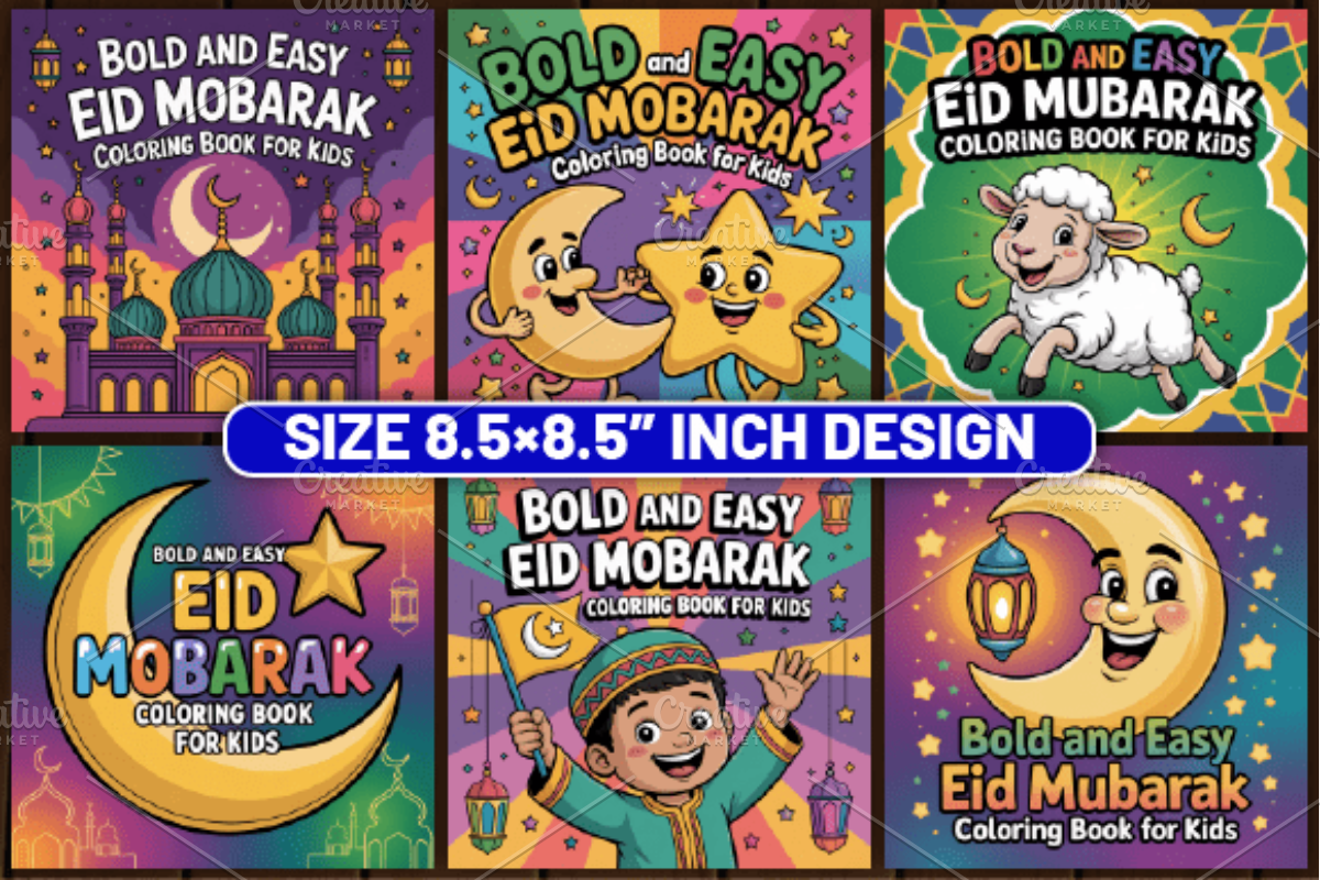 75 Bold & Easy Eid Mobarak, a Seasonal Illustration by Design Station (Photo 4 of 6)