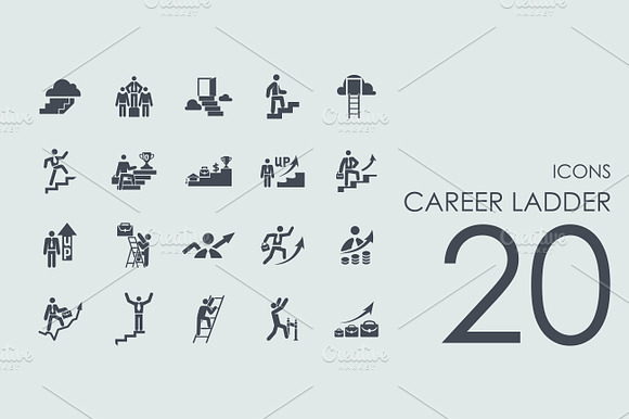 20 Career Ladder Icons