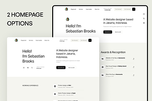 Brooks - Portfolio Website Template