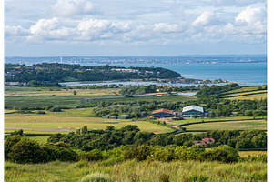 View from Culver Down on the Isle of, a Nature Photo by Backyard Stock