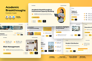 Academic Breakthroughs - Keynote, a Presentation Template by QR Design Studio
