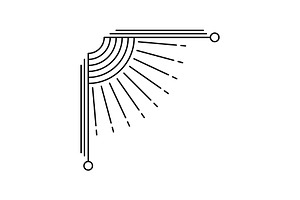 Line geometric corner., a Decorative Illustration by incomible