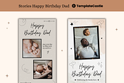 5 Happy Birthday Dad Photo Collage, a Templates & Theme by TemplateCastleStore (Thumbnail 6 of 9)