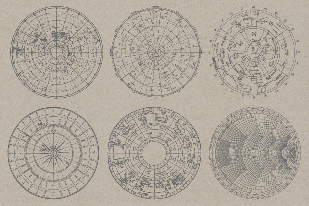 Vintage Charts - 12 Vectors & PNGs, an Object Graphic by Offset (Photo 2 of 5)