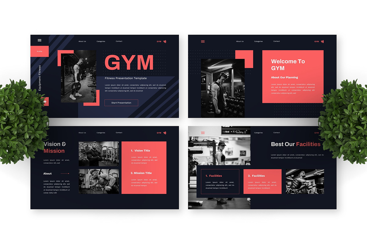 Gym - Fitness Google Slide, a Presentation Template by Deepslide Studio (Photo 2 of 4)