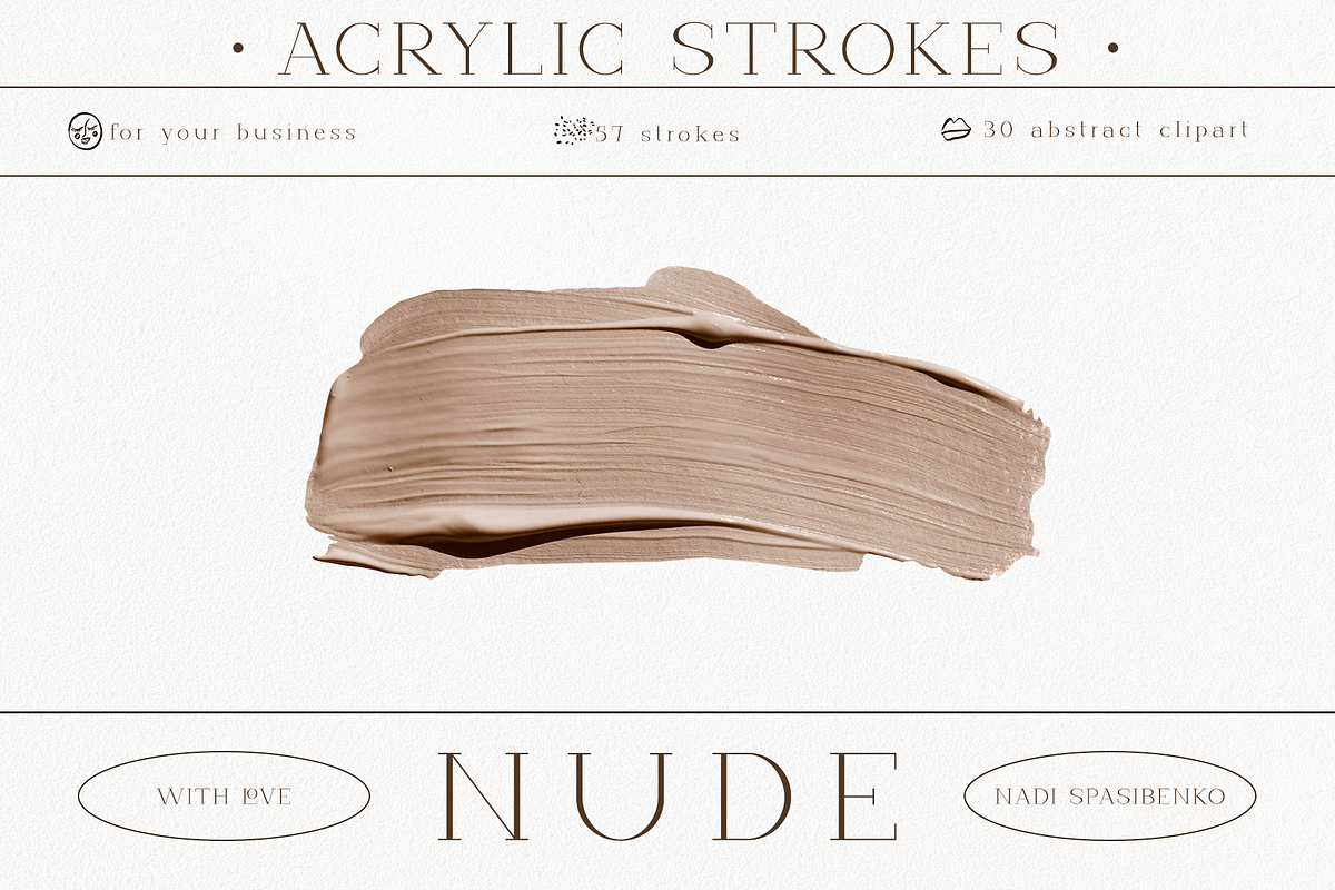 Nude. Acrylic Strokes, an Object Graphic by nadispasibenko (Photo 1 of 7)