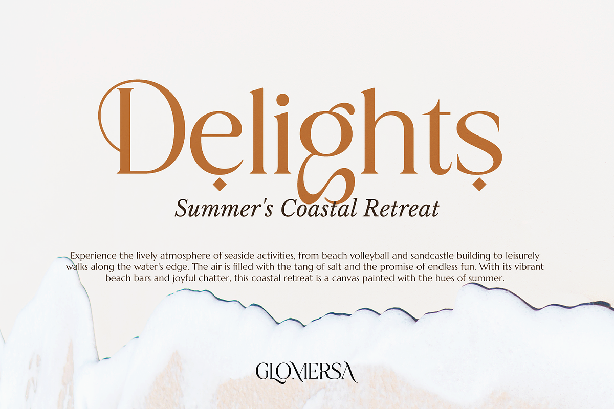 Glomersa - Modern Luxury Serif Font, a Serif Font by Pixesia Studio (Photo 2 of 10)