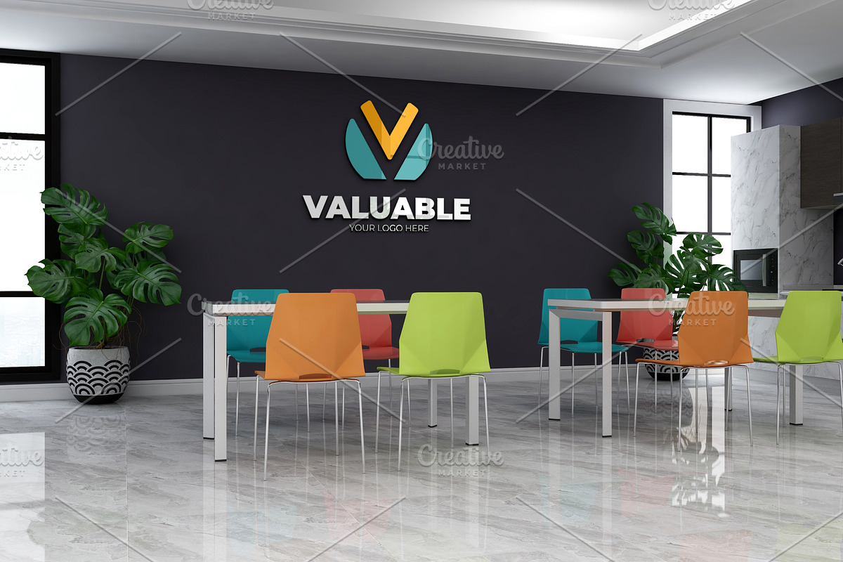 PSD Office Room Company Logo Mockup, a Product Mockup by Ayy (Photo 12 of 23)