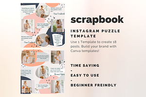 Scrapbook Instagram Puzzle Template