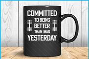 Fitness Motivation Gym Workout SVG, a Graphic by Creativeusart (Thumbnail 2 of 4)