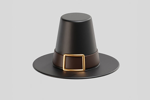 Pilgrim Hat, an Object 3D Model by fahad121