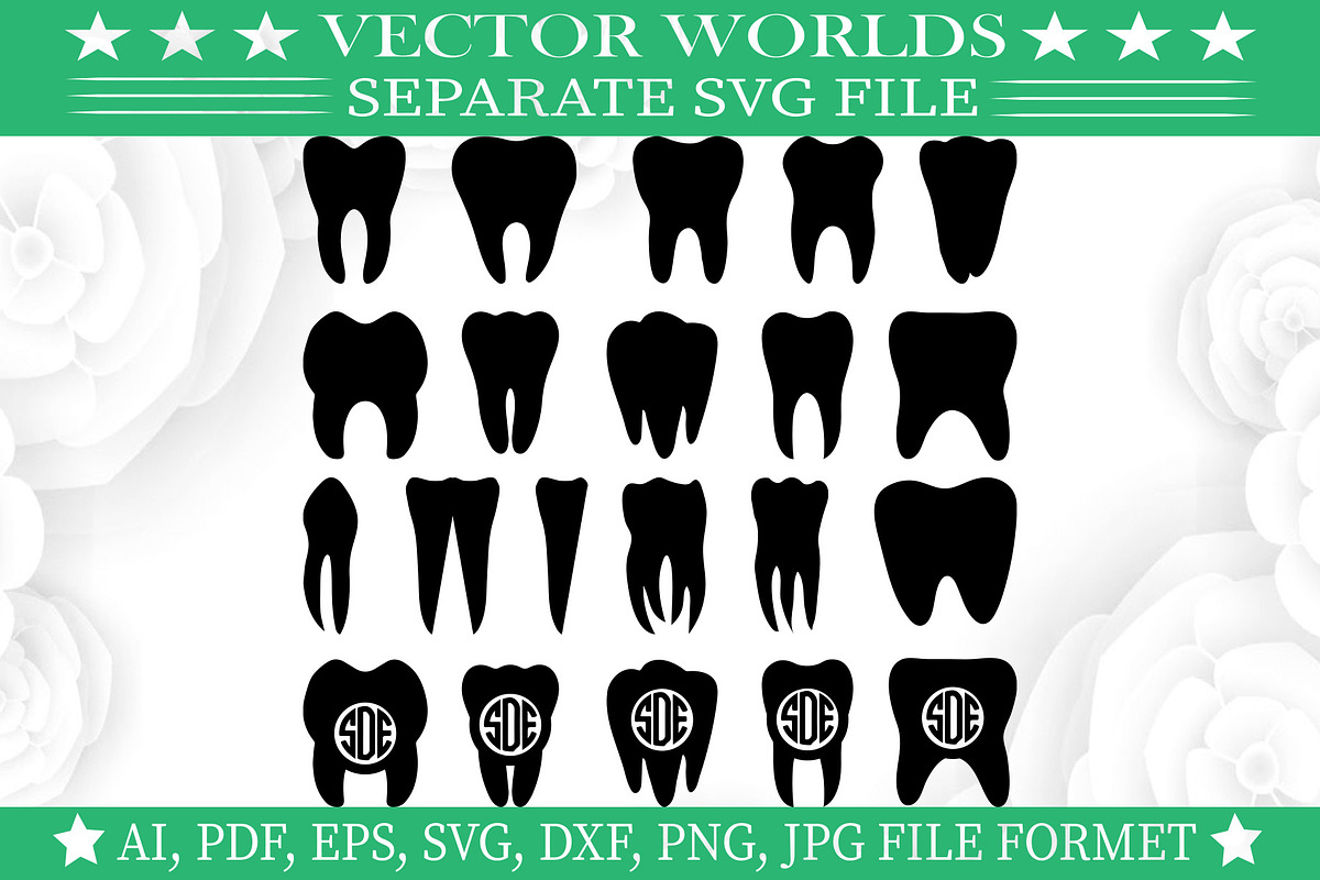 Tooth Svg, Tooth Fairy Svg, an Object Graphic by VectorWorlds (Photo 1 of 3)