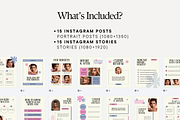 Esthetician Instagram Template, a Social Media Template by Anna Design Studio (Thumbnail 2 of 11)