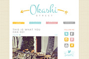 Okashi Bloggin' Pack, a Templates & Theme by tomodachi studio (Thumbnail 3 of 3)