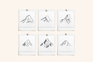 Forest Mountain Vector Illustrations