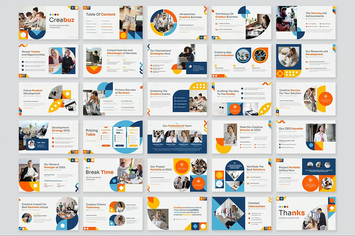 Creative Business Plan Powerpoint, a Presentation Template by Fit-tee (Photo 8 of 10)