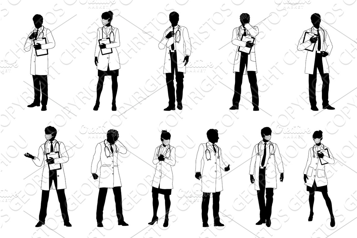 Doctor Men and Women Medical People, a Healthcare Illustration by Christos Georghiou