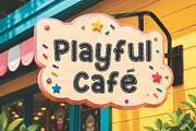 Rainbow Dots - Sticker Font, a Handwritten Font by Mozatype (Thumbnail 7 of 10)