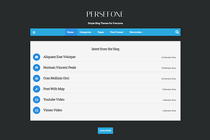 Persefone - WordPress Blog Theme