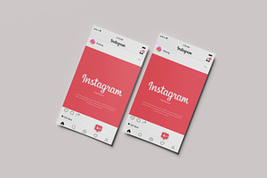 Paper Mockup For Instagram Post