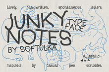 Junky Notes Typeface
