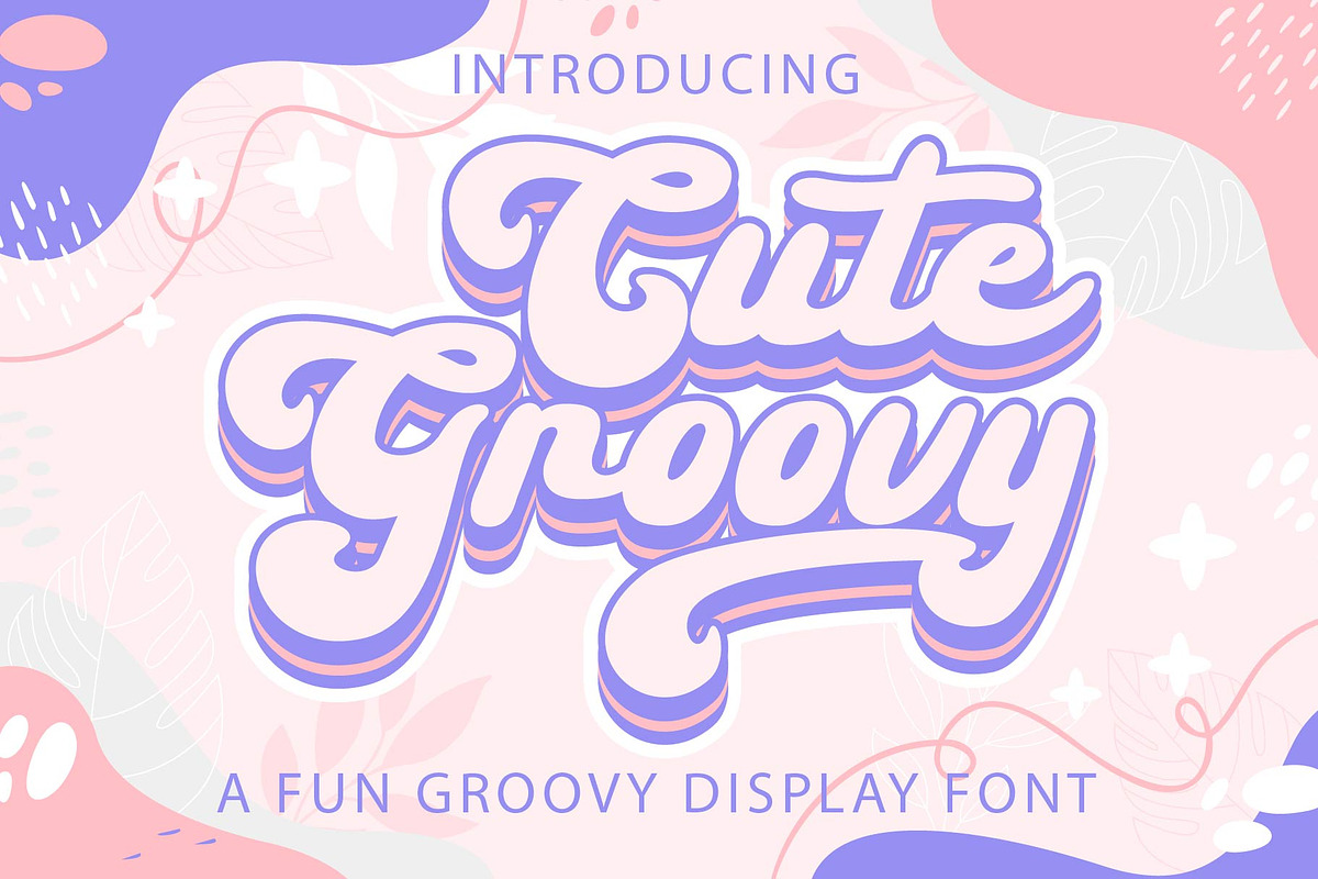 Cute Groovy - Retro Script Font, a Script Font by Densu Creative (Photo 1 of 8)
