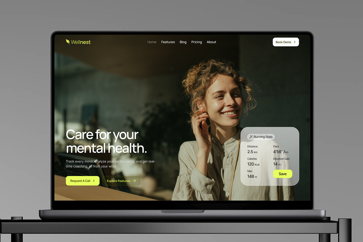 Mental Health Web Design, a Landing Page Template by Ahmed Rubel (Photo 4 of 4)