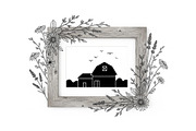 Rustic Floral Frame SVG Bundle, an Illustration by jahid234 (Thumbnail 30 of 31)
