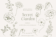 Rococco victorian floral line art, an Object Graphic by Grace Noboa Illustrations (Thumbnail 8 of 9)