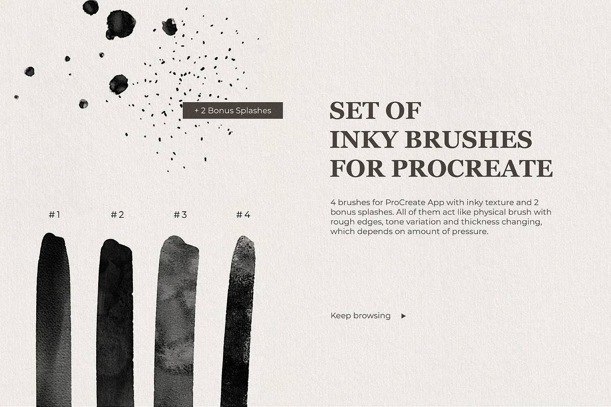 Ink Lettering Brushes for ProCreate, a Brush Add-On by Katsia Liat (Jazwinska) (Photo 2 of 8)