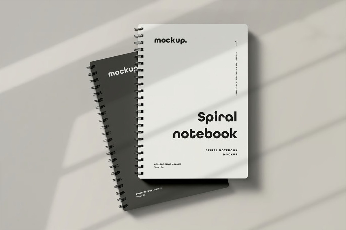 Spiral Notebook Mock-up, a Product Mockup by zippypixelstudio (Photo 6 of 15)
