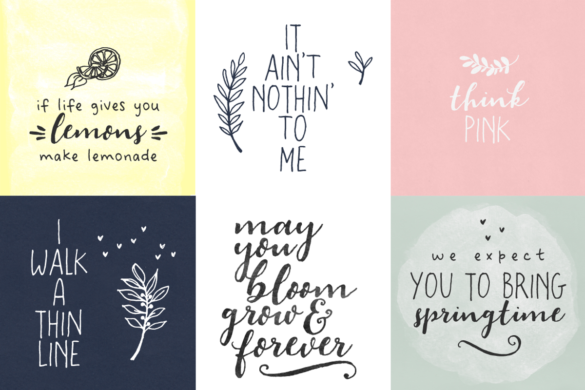 Pitch or Honey font trio preview 7