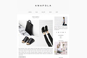 Responsive WP Theme - Amapola, a WordPress Template by Light Morango (Thumbnail 2 of 4)
