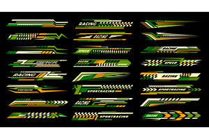 racing stripes. sport car vinyl, an Object Illustration by Onyx