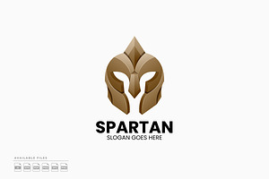 Golden Spartan Gradient Logo, a Branding & Logo Template by Zeer Graphic