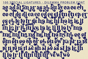 Dilemma Problem Font