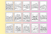 1PDF 51 SCENSE CUTE COTTAGE VILLAGE, a Decorative Illustration by Vachira Digital Studio (Thumbnail 2 of 4)