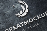 3D wall Logo Mockup Sign, a Product Mockup by shaman (Thumbnail 5 of 6)