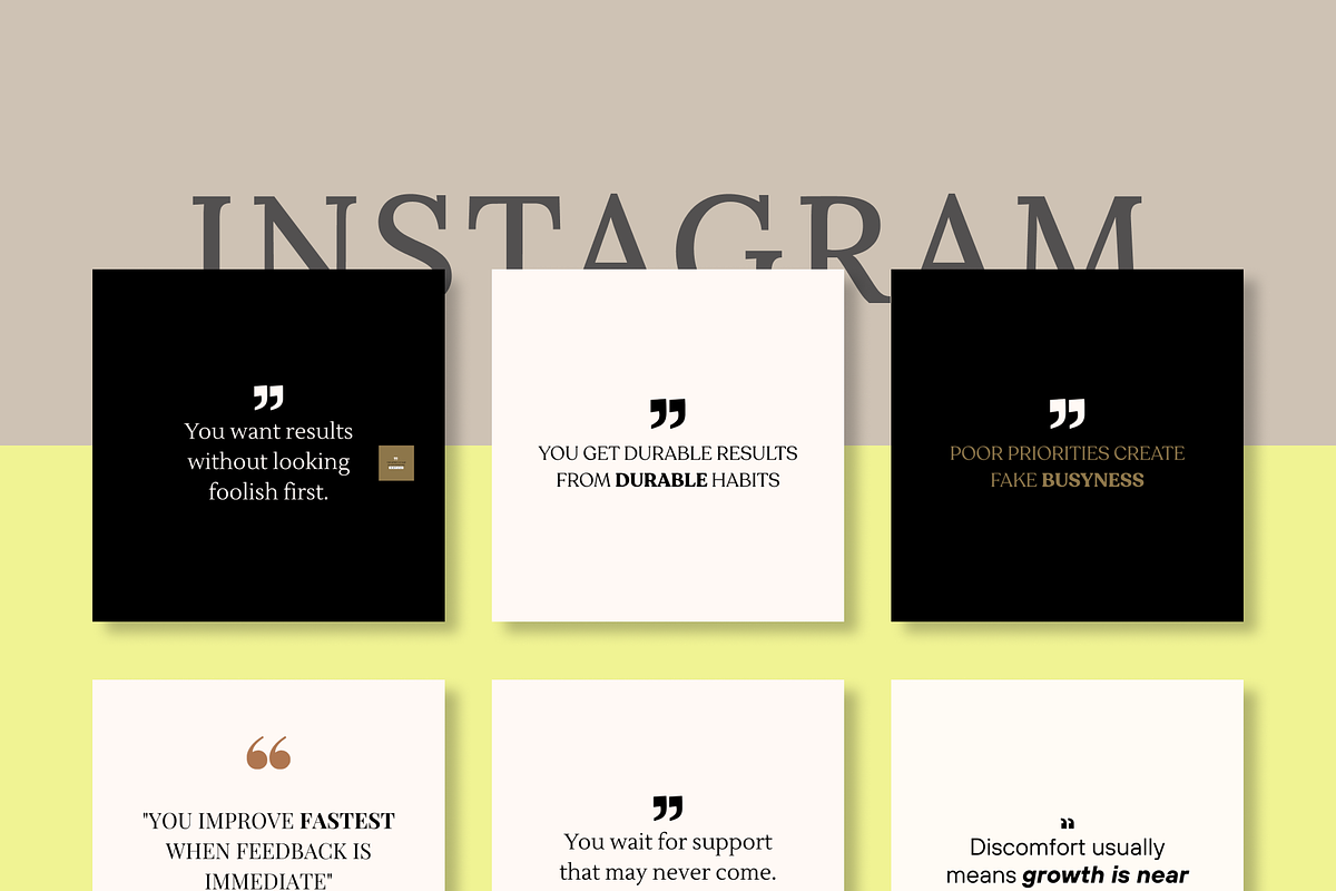 50 POSITIVE INSTAGRAM TEMPLATE, a Social Media Template by RB Boutique (Photo 9 of 9)