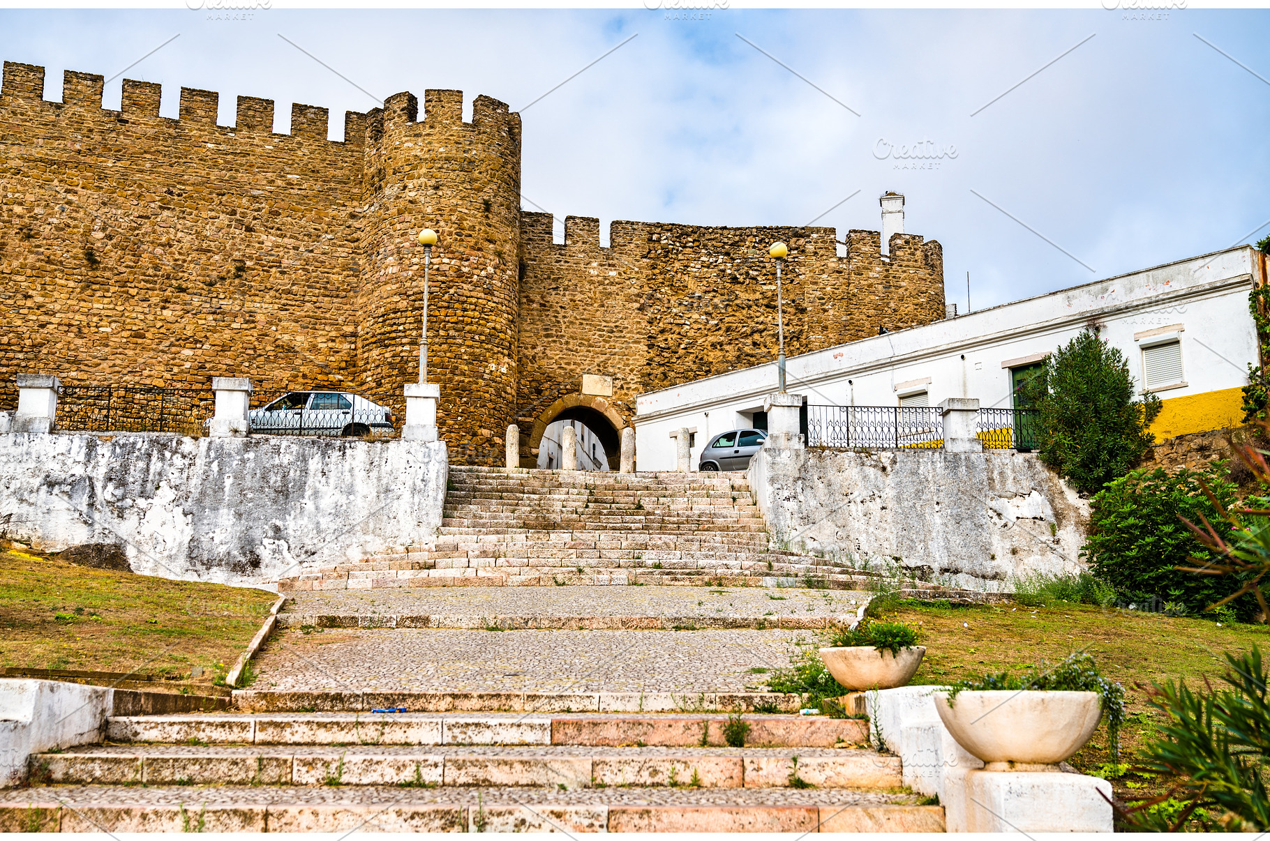 The Castle of Estremoz in Portugal, an Architecture Photo by Leonid Andronov