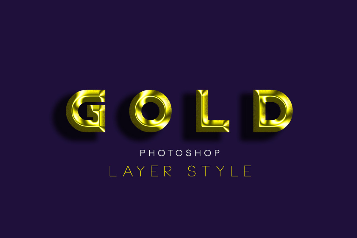 Gold : Photoshop Layer Style, a Layer Style Add-On by Design Unique (Photo 1 of 5)