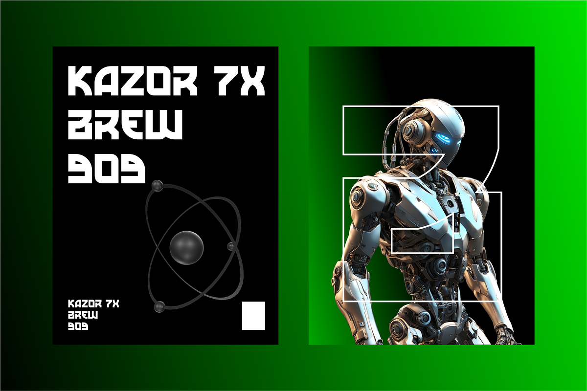 BARION- Modern Futuristic Display, a Sans Serif Font by Vroz Studio (Photo 5 of 8)
