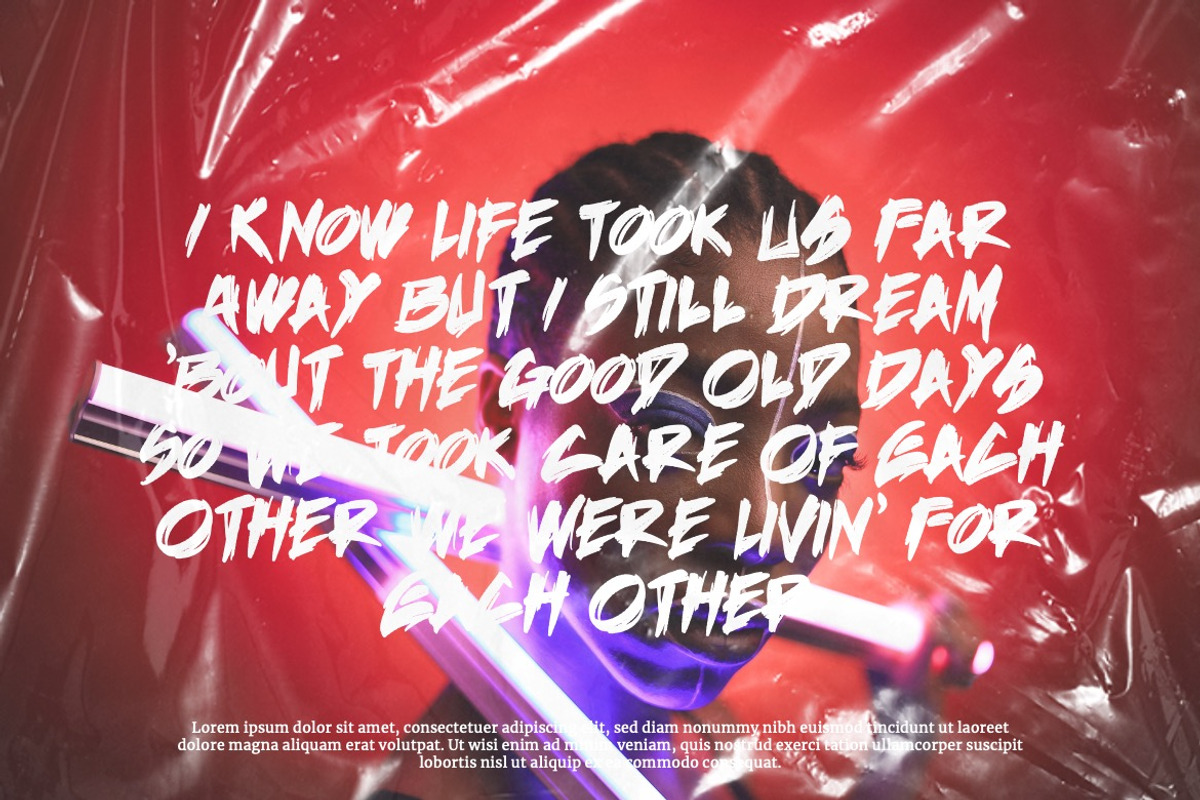 Sevarothz - Urban Brush Font, a Handwritten Font by Dhabee (Photo 9 of 16)