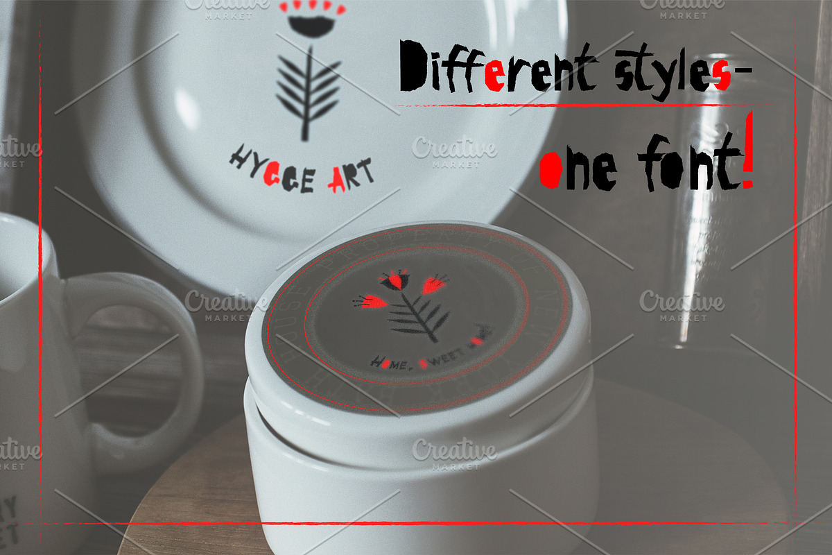 Red-and- Black font preview 8