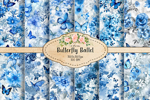 Butterfly Ballet In Blue