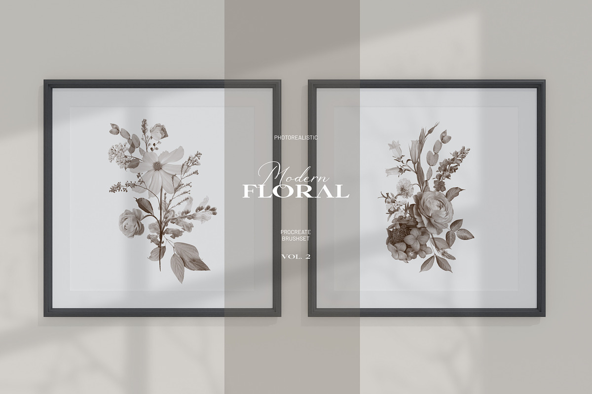 Modern Floral Procreate Brushes V2, a Brush Add-On by Eclectic Anthology (Photo 7 of 11)