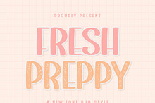Fresh Preppy | Clean Distressed Font